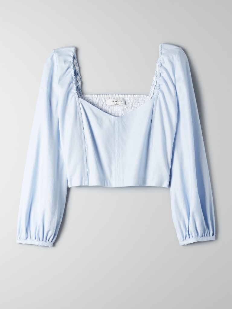 Nwt Babaton Hadwyn In Glimmer Lueur Blue - Small